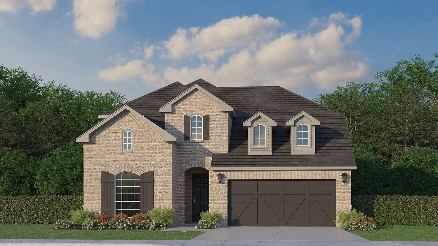 Exterior:Plan 1525 Elevation C by American Legend Homes