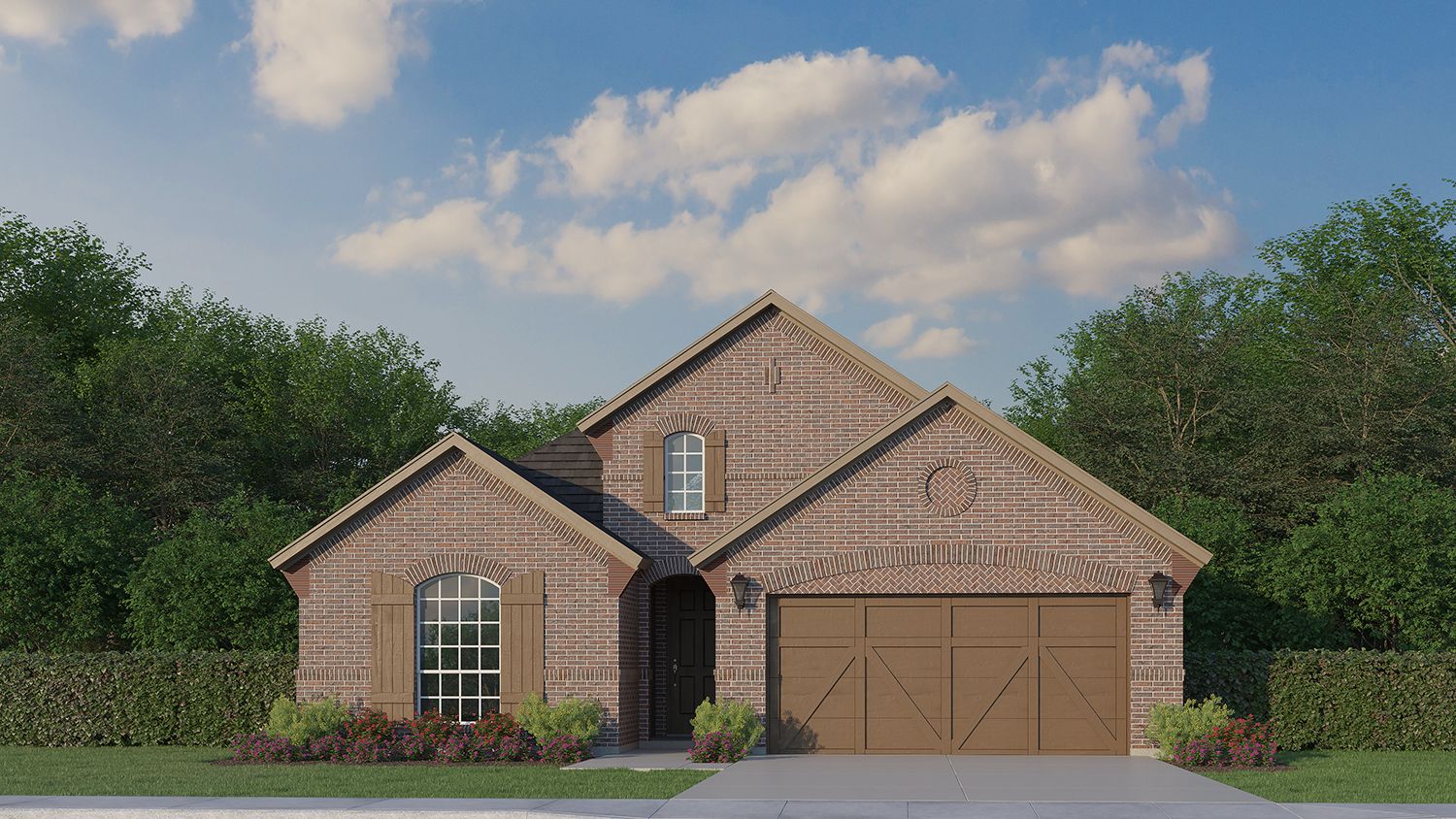 Exterior:Plan 1530 Elevation C by American Legend Homes