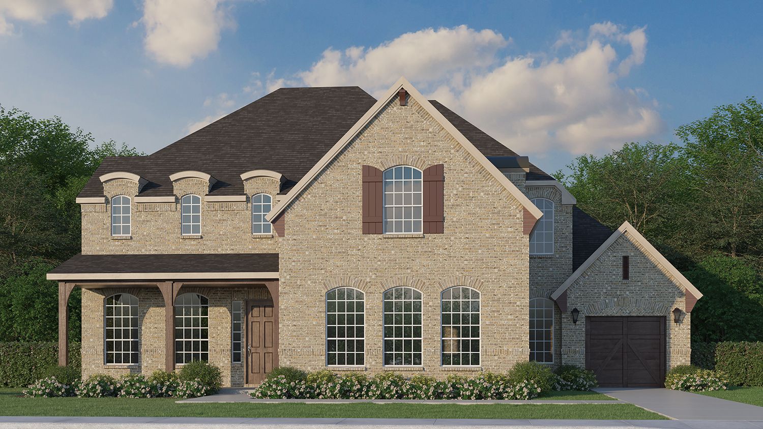 Exterior:Plan 856 Elevation A