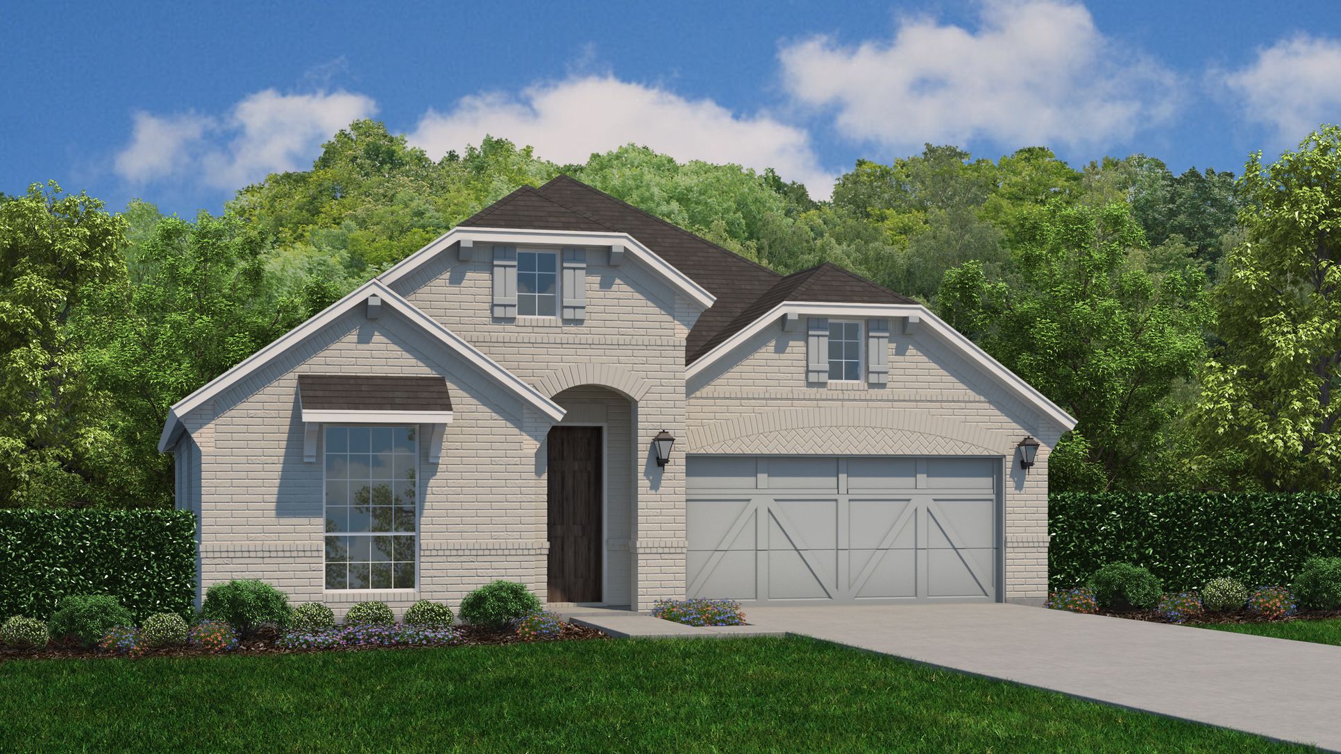Exterior:Plan 1522 Elevation C by American Legend Homes