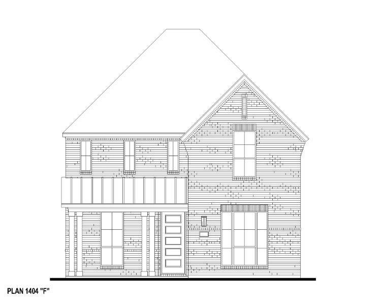 Exterior:Plan 1404 Elevation F