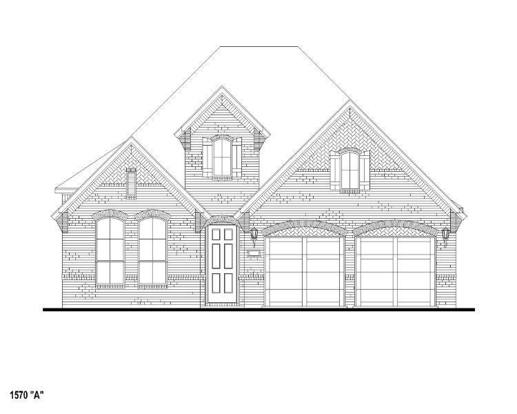 Exterior:Plan 1570 Elevation A