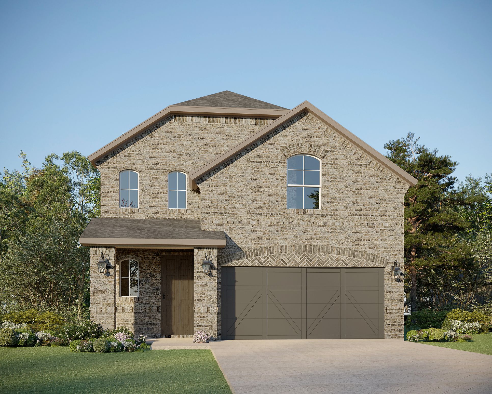 Exterior:Plan 1477 Elevation A