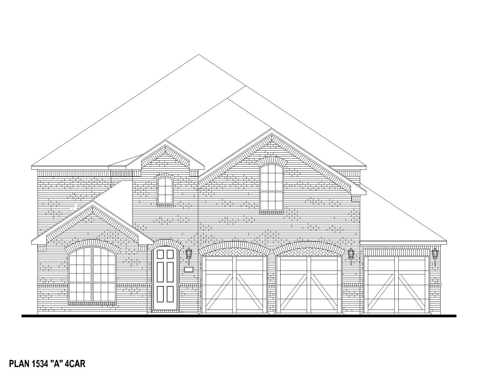 Exterior:Plan 1534 Elevation A (4C)