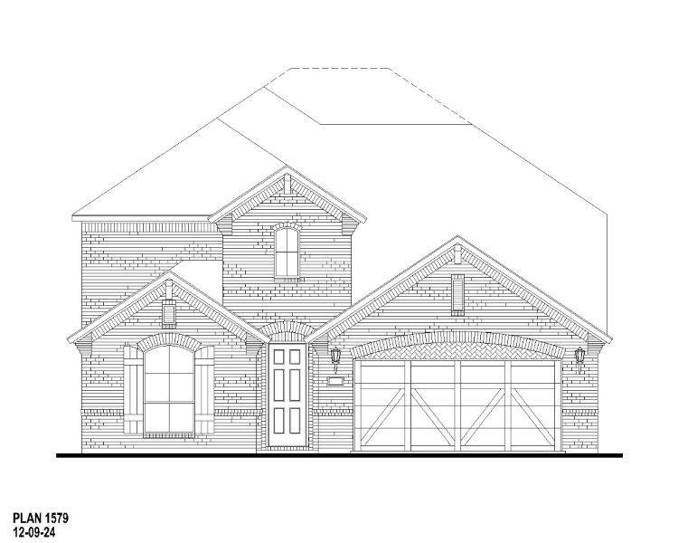 Exterior:Plan 1579 Elevation A