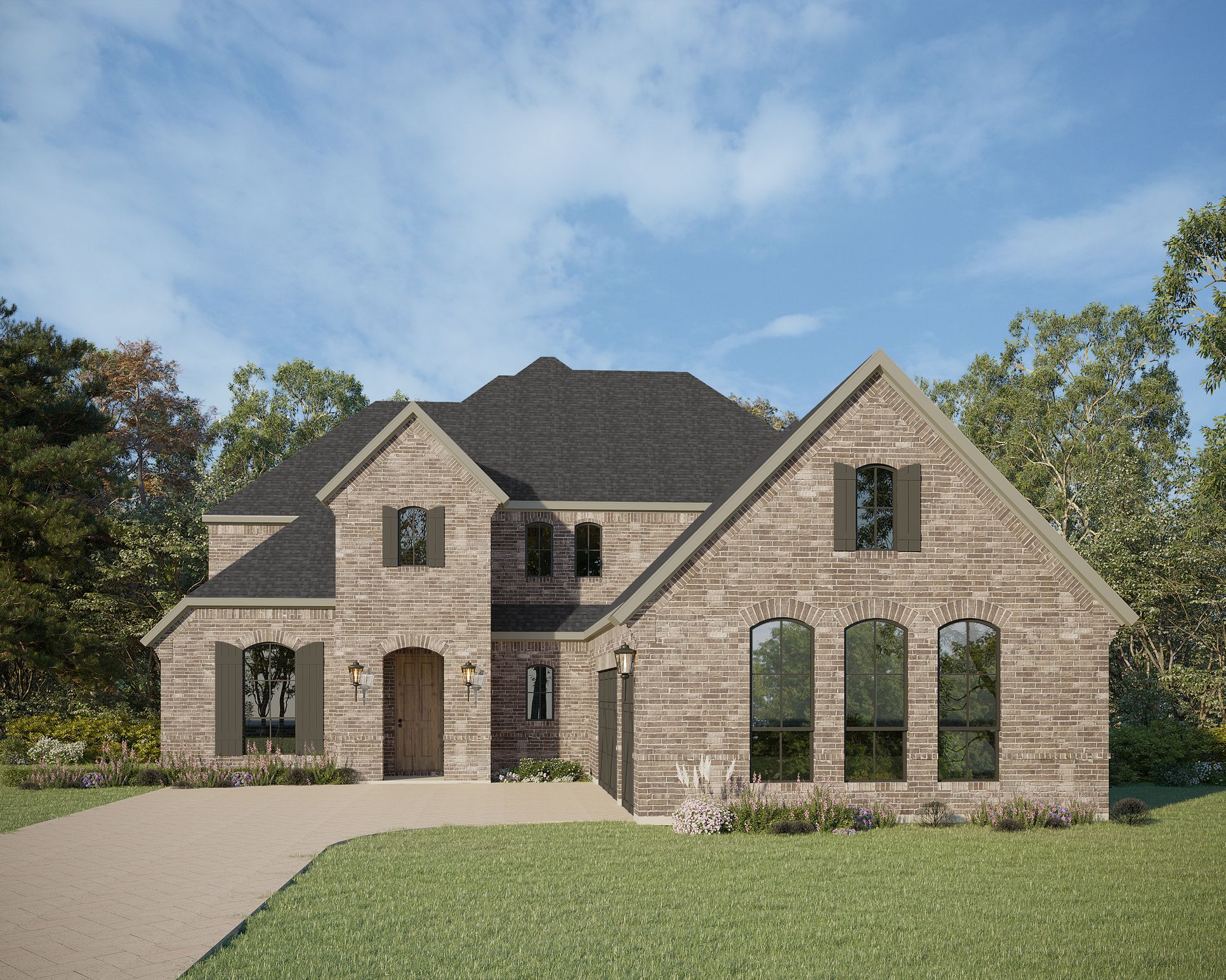 Exterior:Plan 1643 Elevation A