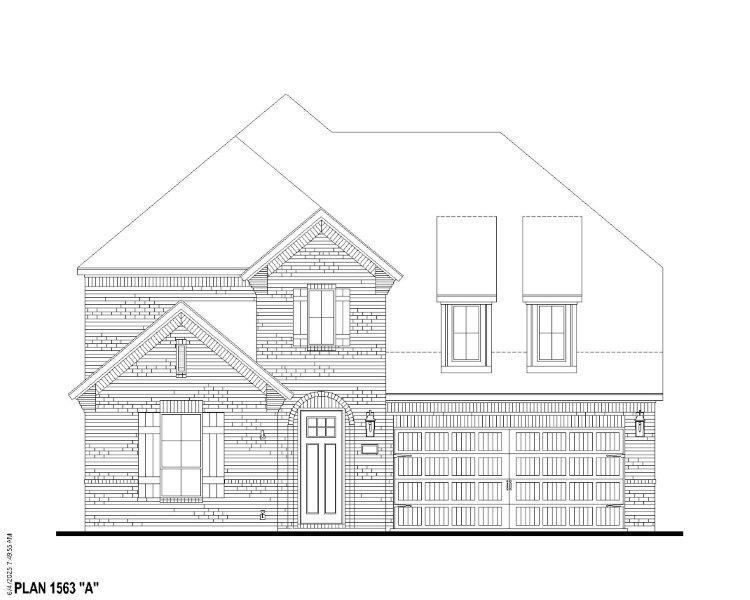 Exterior:Plan 1563 Elevation A