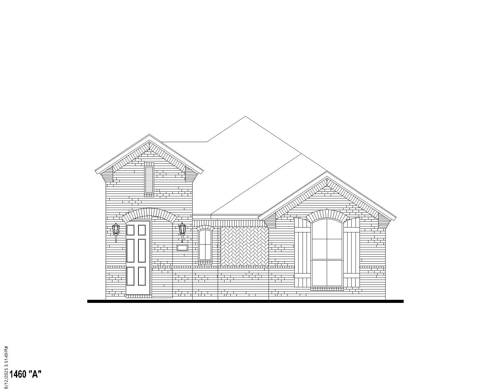 Exterior:Plan 1450 Elevation A