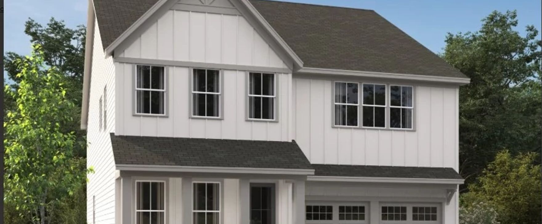 Interior:Rendering is for illustrative purposes. Actual exterior selections may vary by homesite.