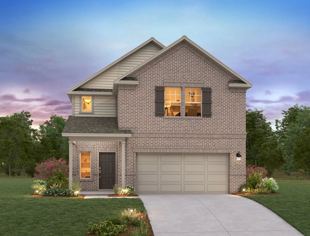 Exterior:Berry Creek Highlands - Conroe Elevation Image 1