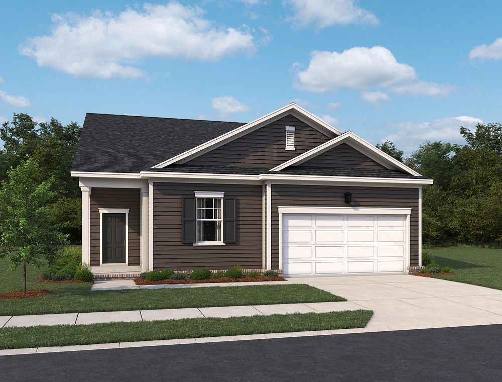 Exterior:Cedars at Cane Ridge | 55+ Active Adult - Palmer II Elevation Image 1