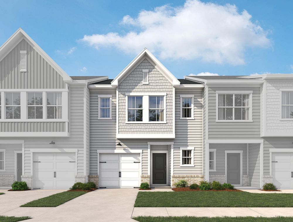 Exterior:Towns at Crescent Mills - Dogwood Elevation Image 1