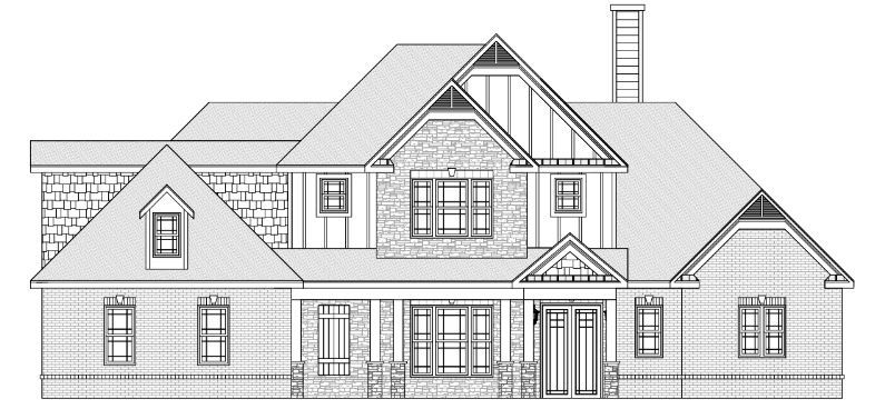 Chapel Hill II:Front Elevation