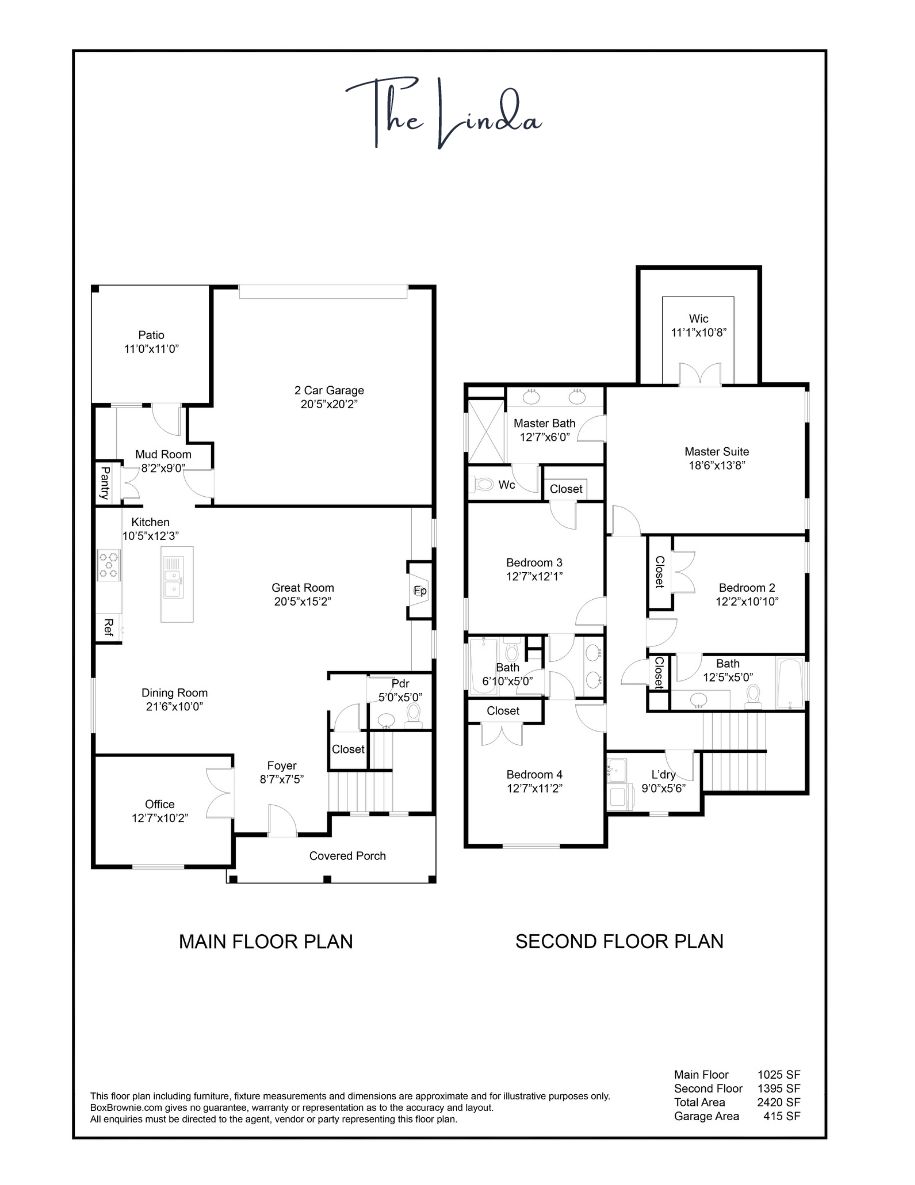 Ferguson Corners - The Linda:Floor Plan 