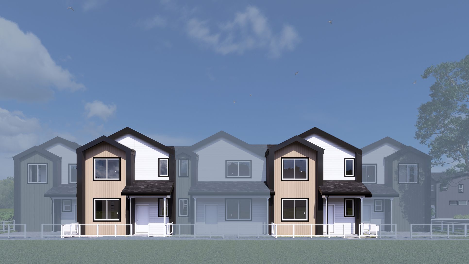 Exterior:811-Westcliffe Exterior Elevation - Highlighted Unit