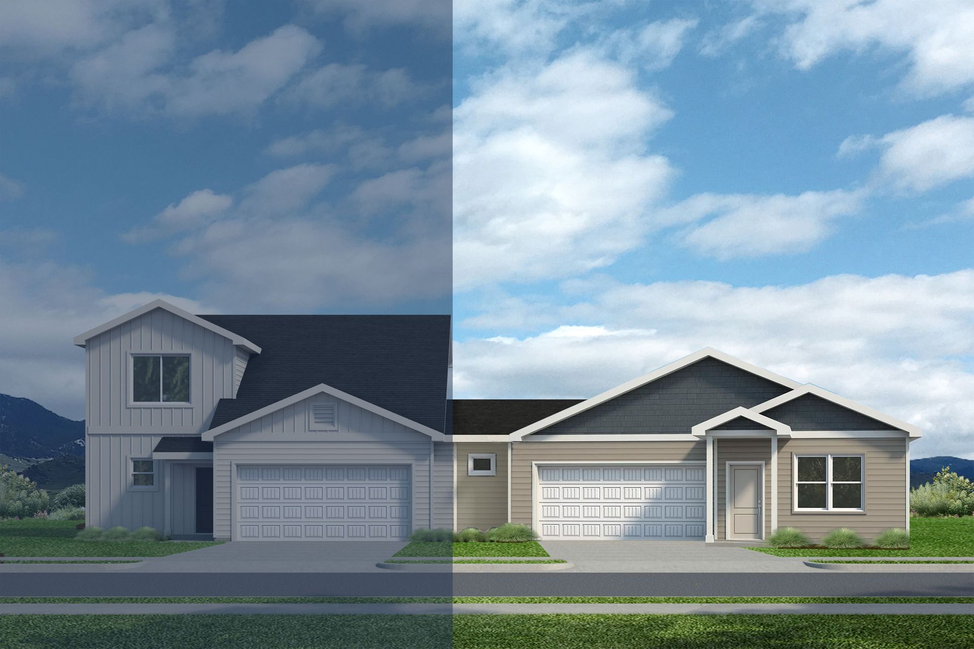 Exterior:Paired Camden at Sage Meadows (Bungalow)