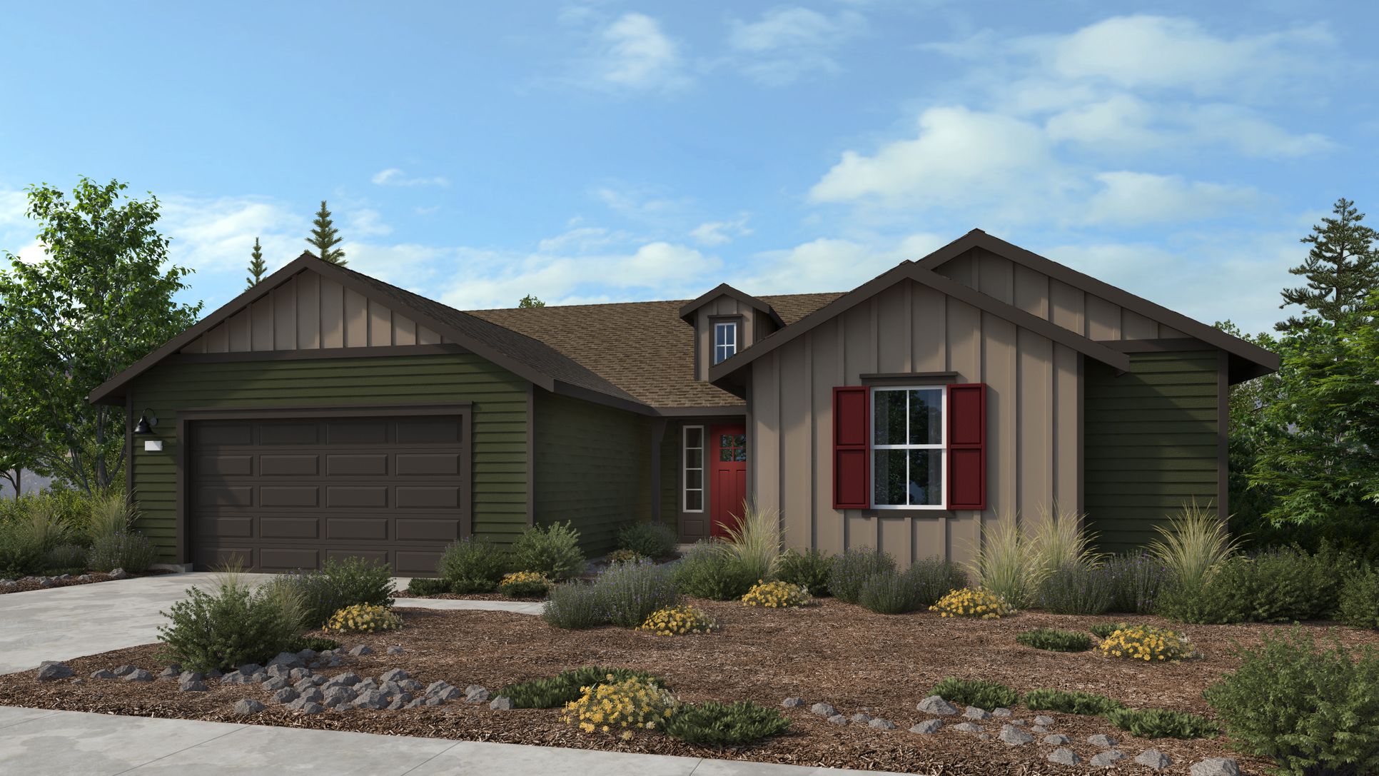 Bates Homes at RidgeWater Plan 2 A - 2 Car Garage