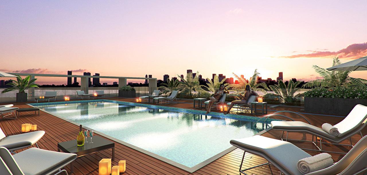Bay Harbor ONE rooftop pool