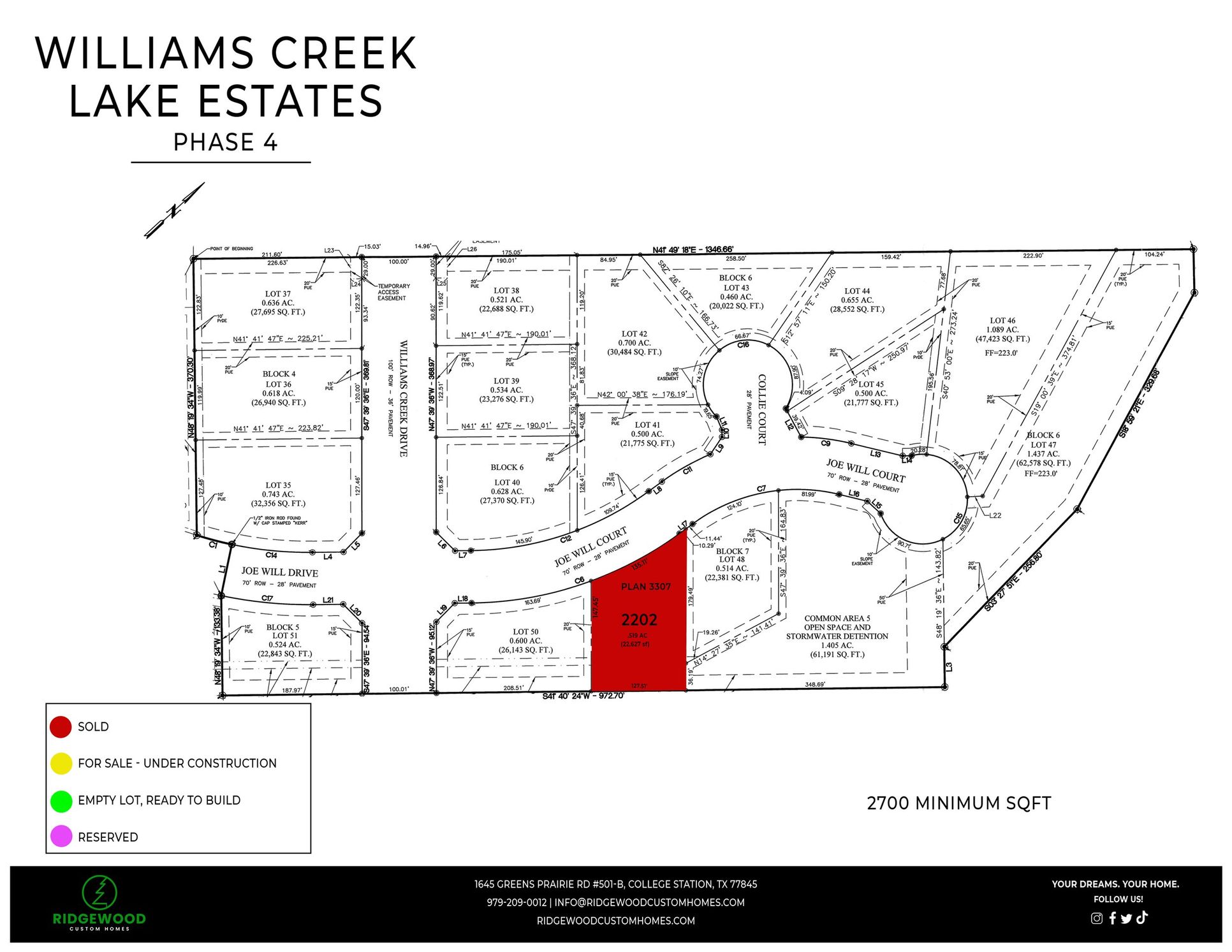 Williams Creek Lake Estates,77845