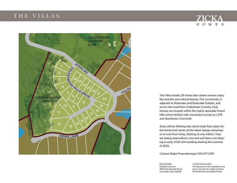 The Villas in Cincinnati, OH New Homes by Zicka Homes