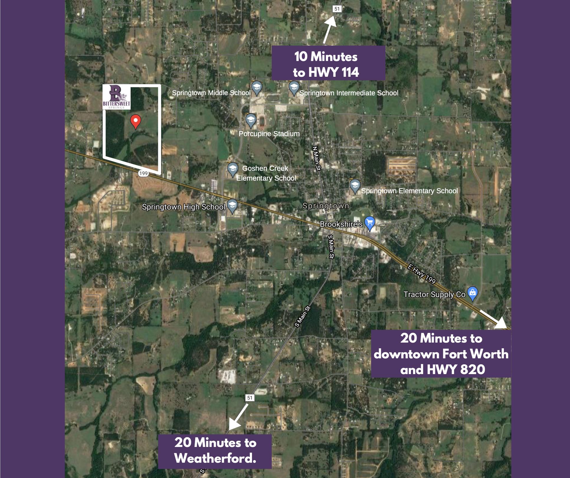 Bittersweet Springs Springtown,76082