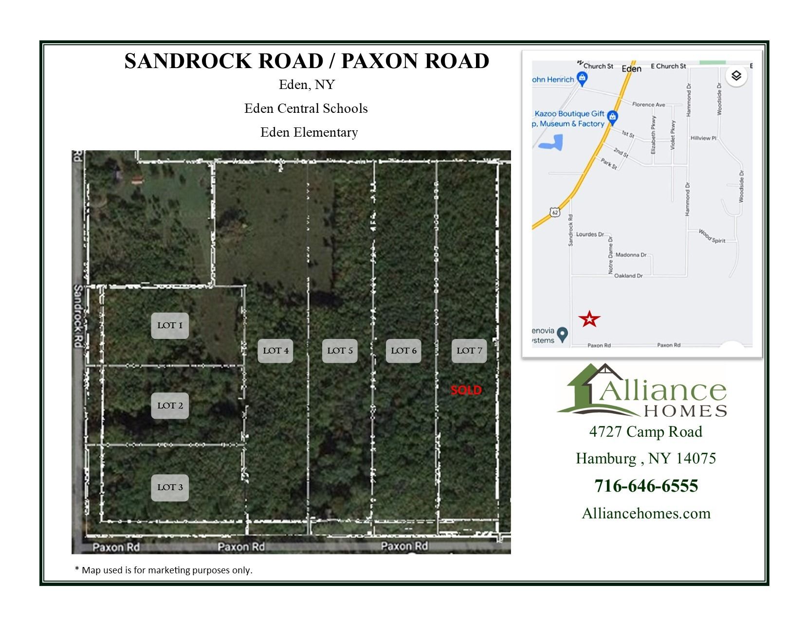 Sandrock Road and Paxon Road,14057