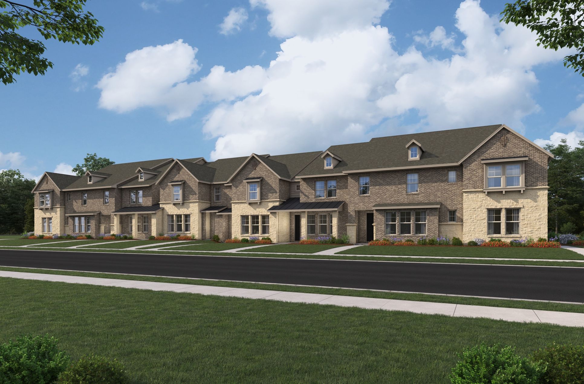 French Country Townhome Exterior