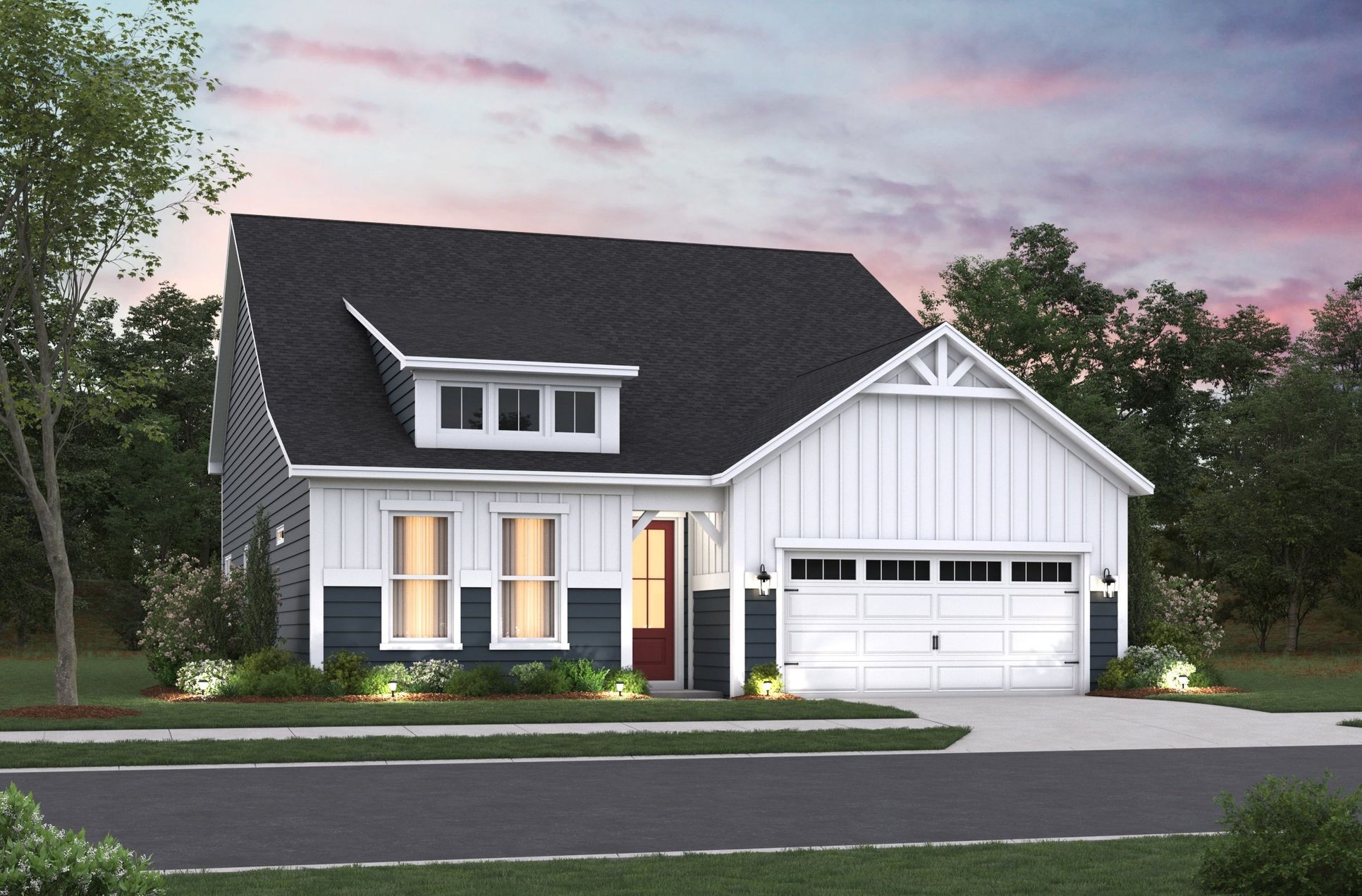 Exterior:Herring Colonial L Elevation