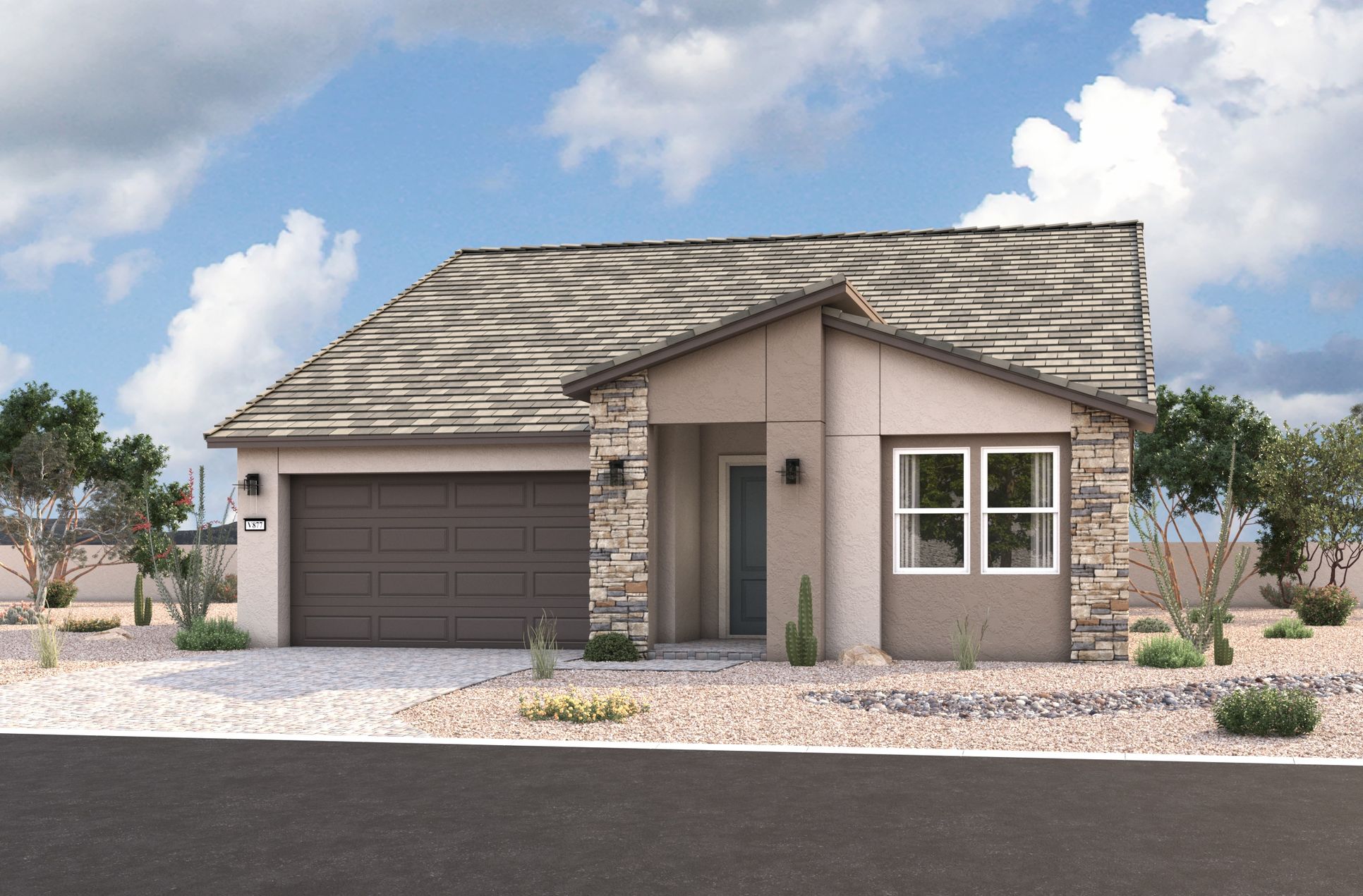 Exterior:Everett Traditional Elevation