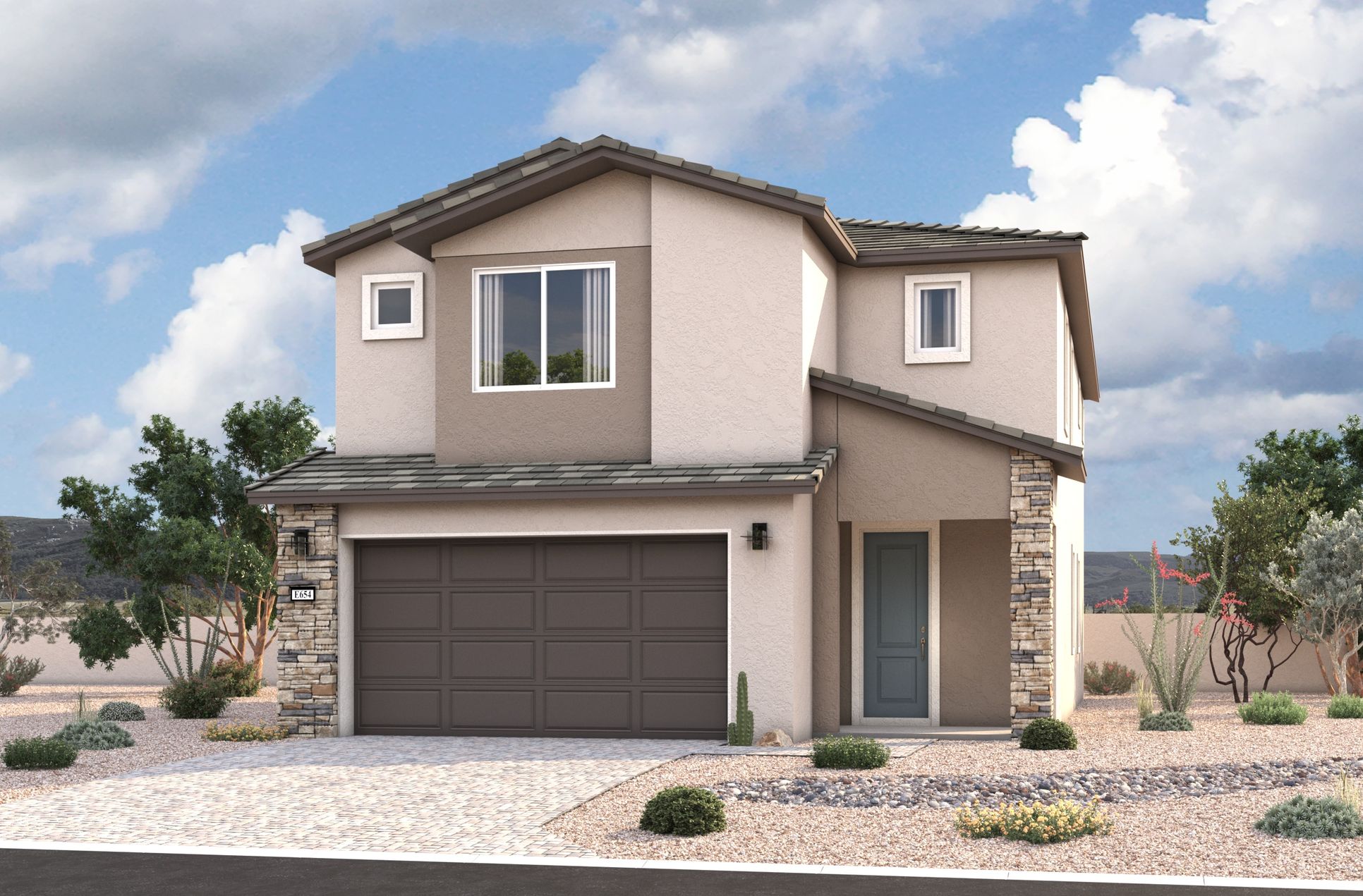Exterior:Valencia Traditional Elevation