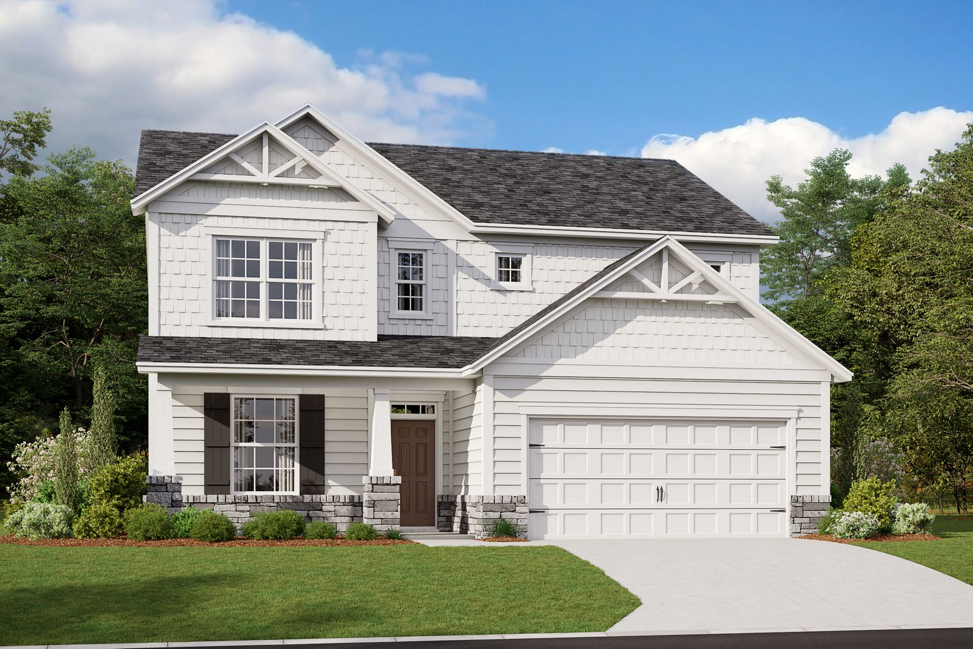 Exterior:Arts and Crafts M Elevation
