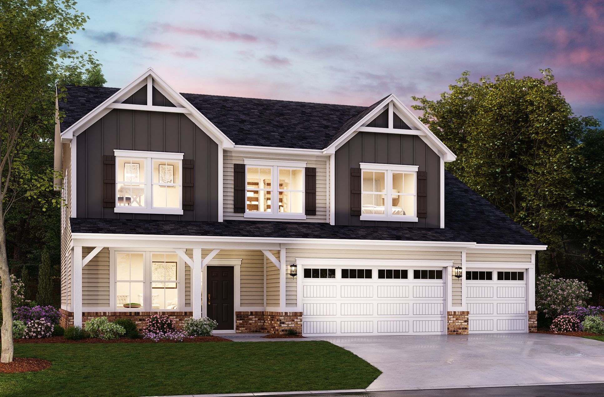 Exterior:Madison Farmhouse Elevation