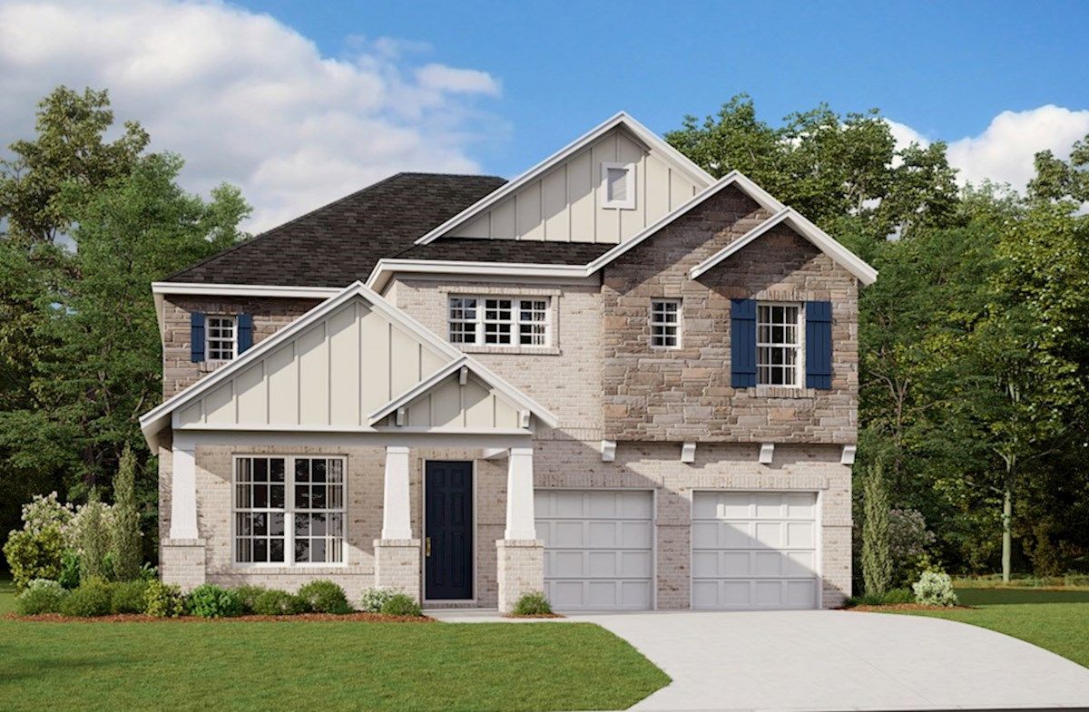 Exterior:Arts & Crafts L Elevation