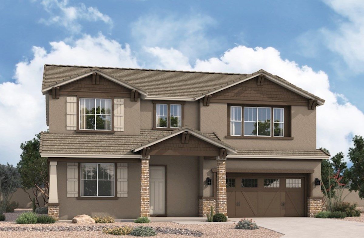 Exterior:Arts & Crafts L Elevation