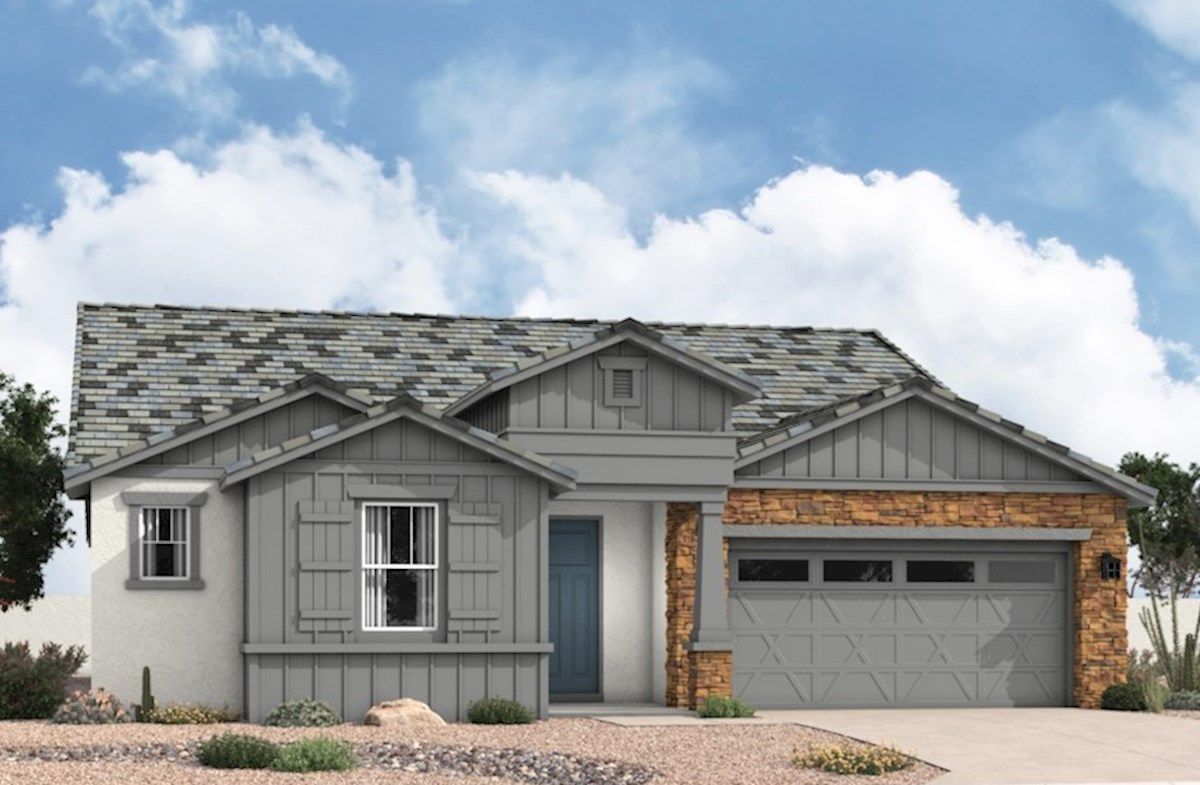 Exterior:Arts & Crafts L Elevation