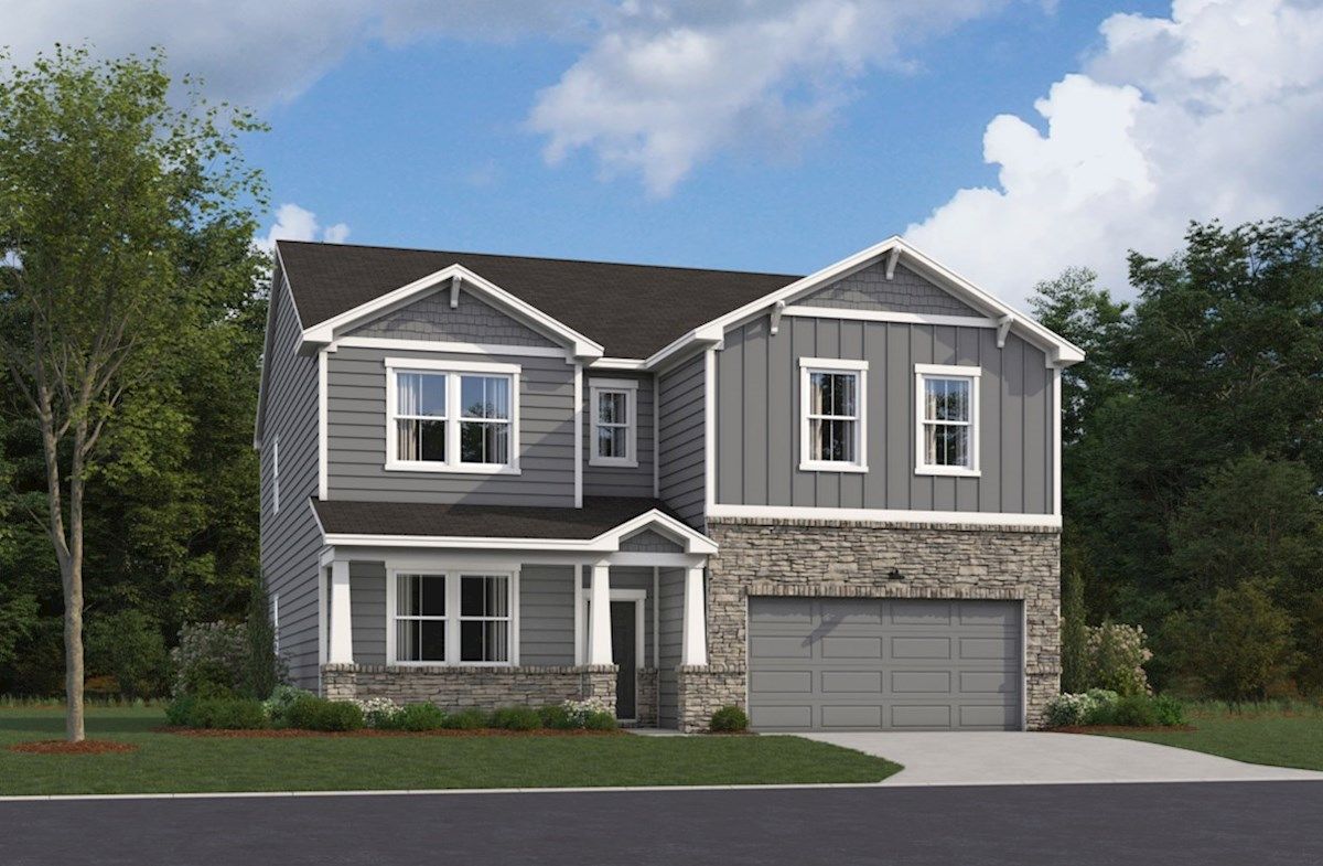 Exterior:Arts & Crafts A Elevation