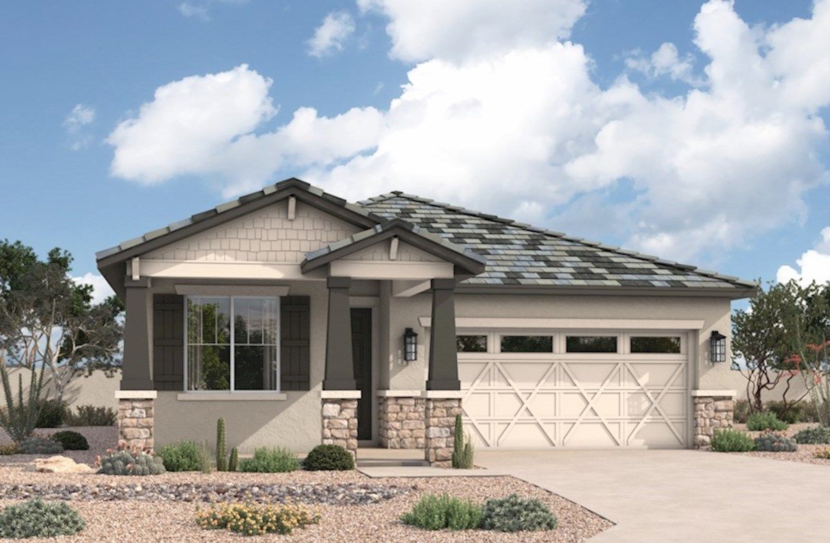 Exterior:Arts & Crafts L Elevation