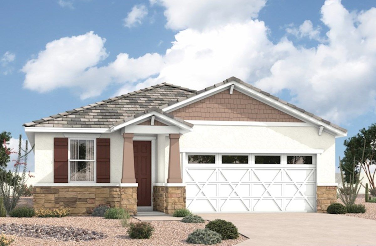 Exterior:Arts & Crafts L Elevation