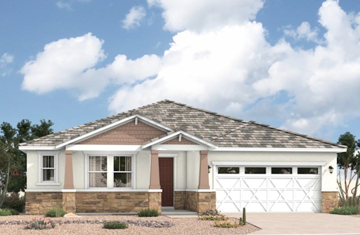 Exterior:Arts & Crafts L Elevation