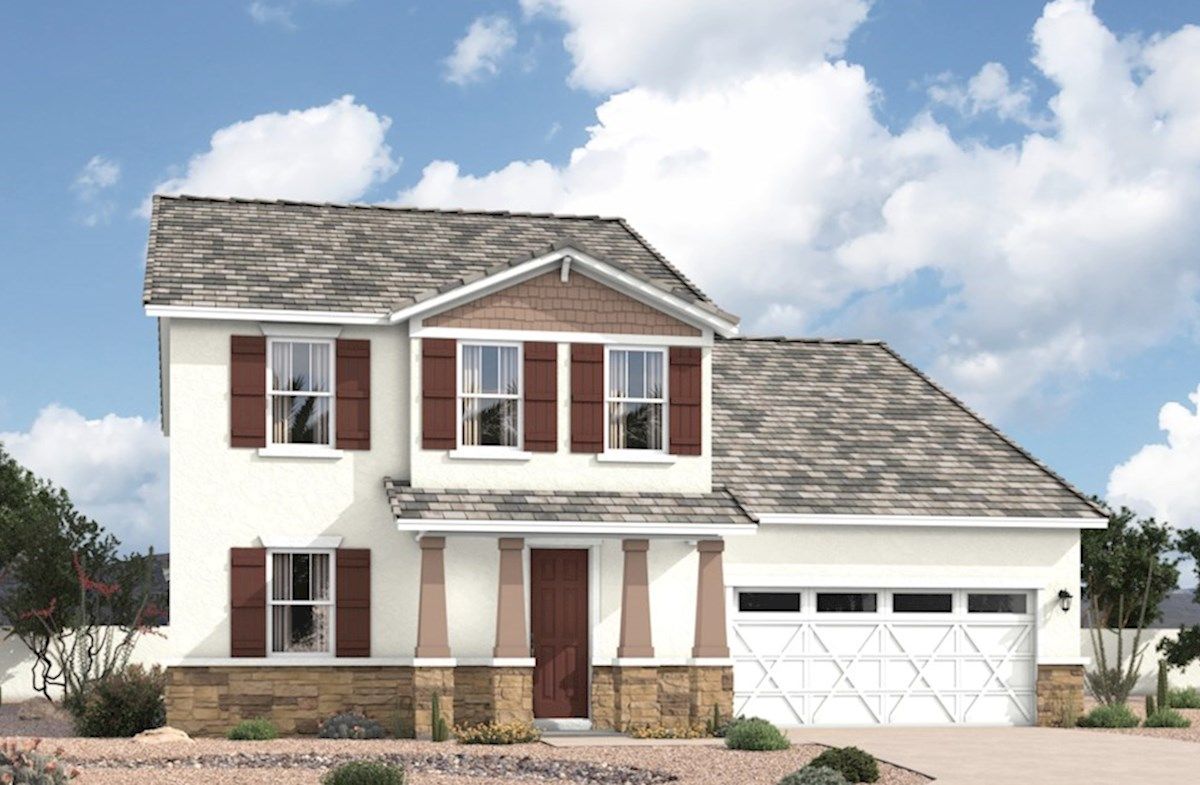 Exterior:Arts & Crafts L Elevation