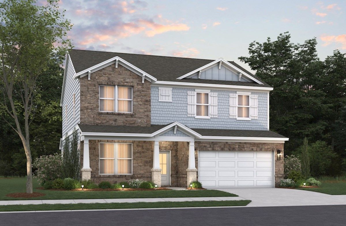 Exterior:Arts & Crafts L Elevation