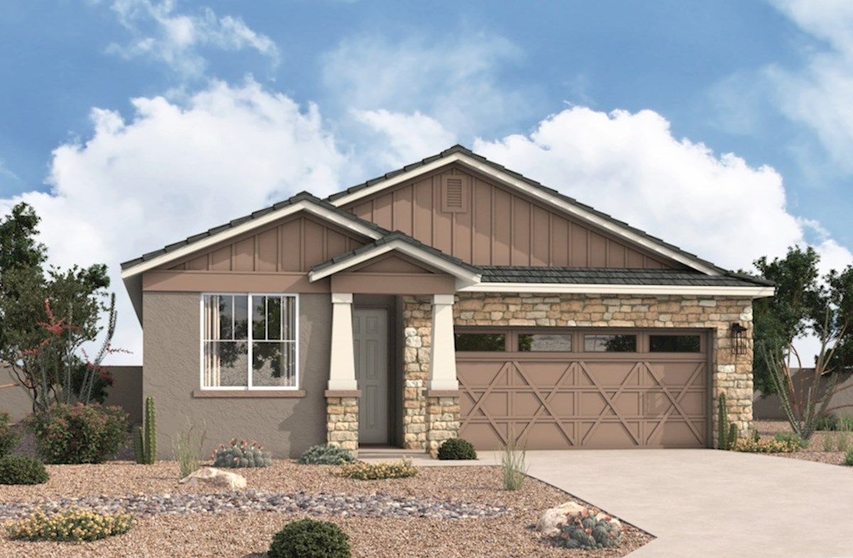 Exterior:Arts & Crafts L Elevation