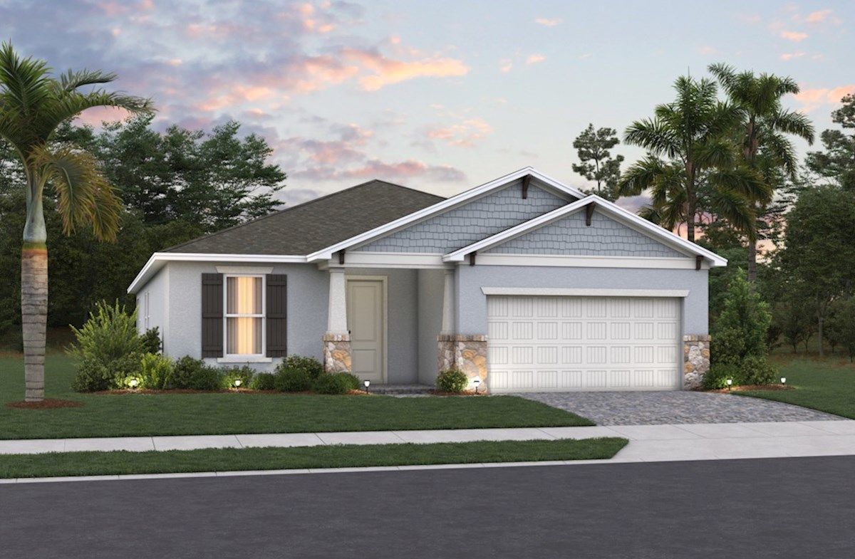 Exterior:Arts & Crafts L Elevation