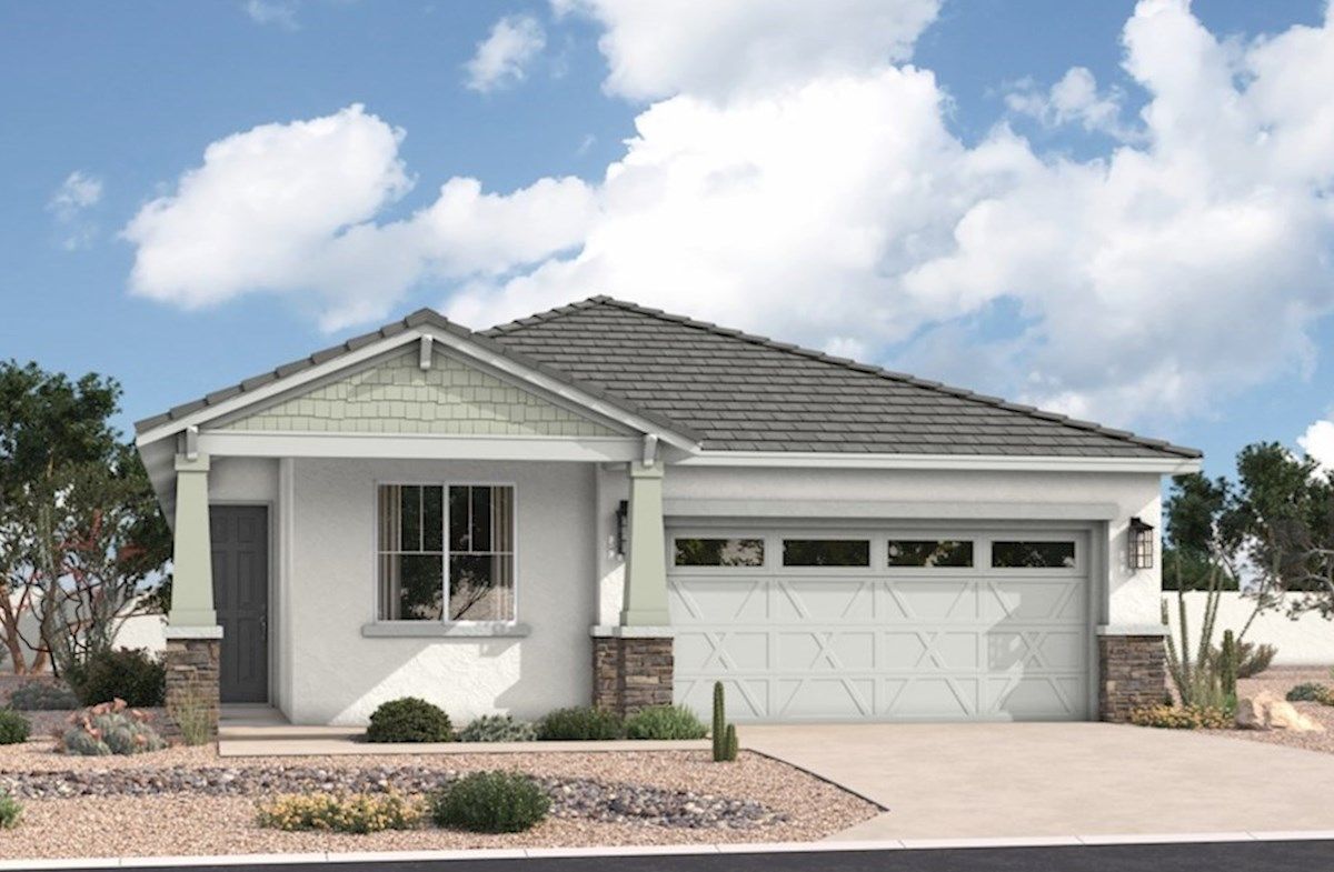 Exterior:Arts & Crafts L Elevation