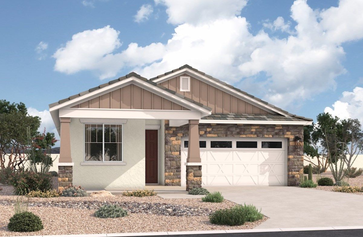 Exterior:Arts & Crafts L Elevation