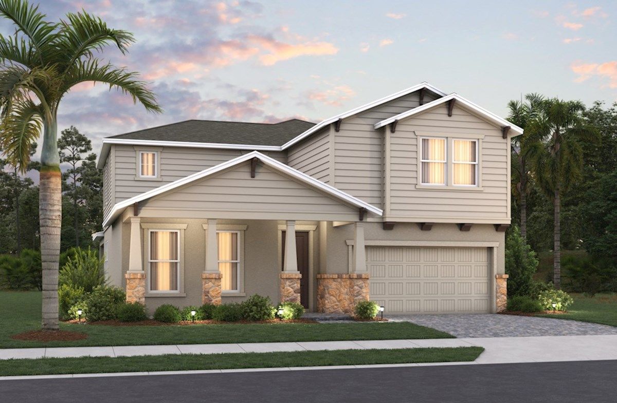 Exterior:Arts & Crafts M Elevation