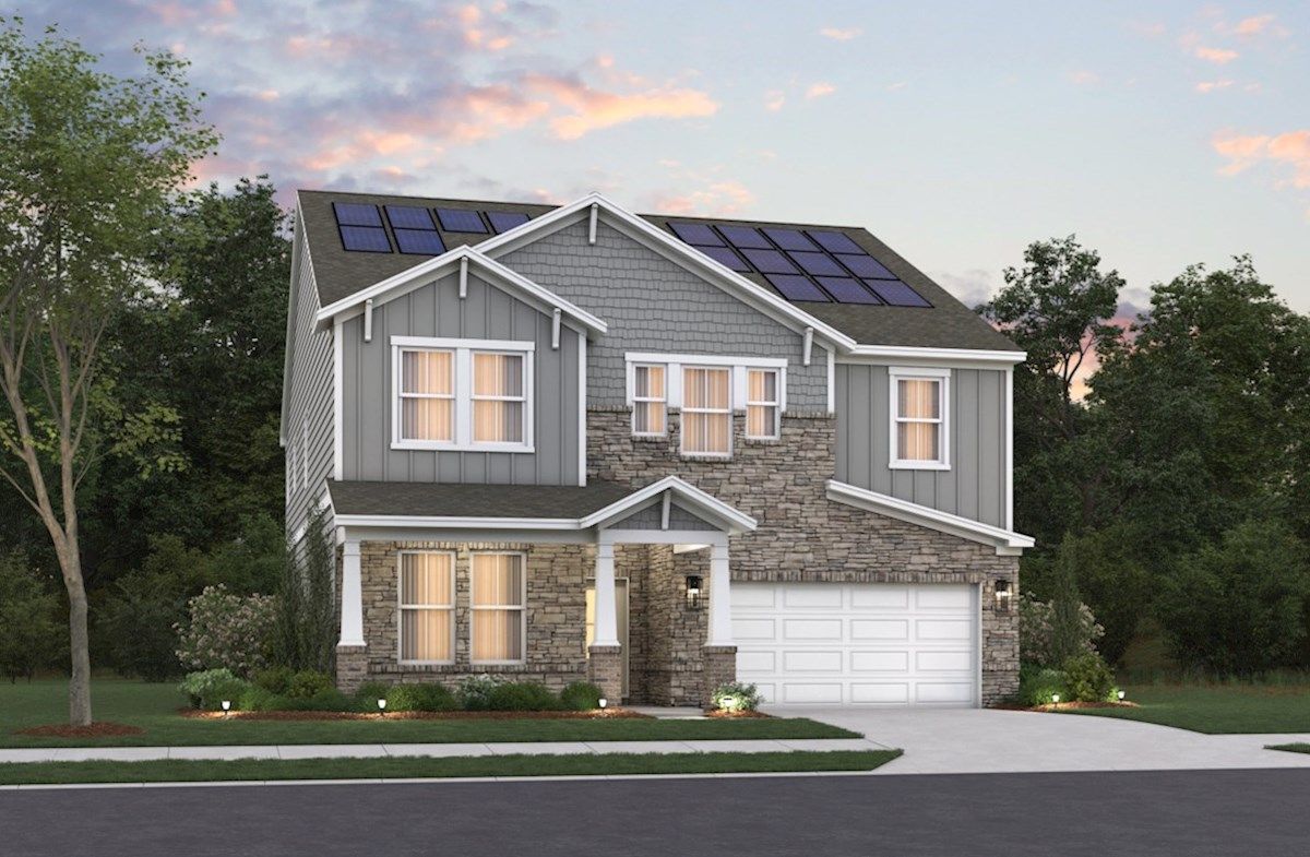 Exterior:Arts & Crafts L Elevation