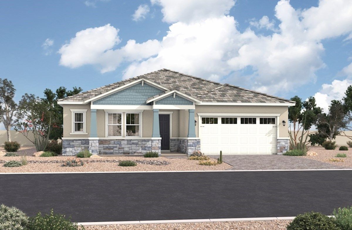 Exterior:Arts & Crafts L Elevation