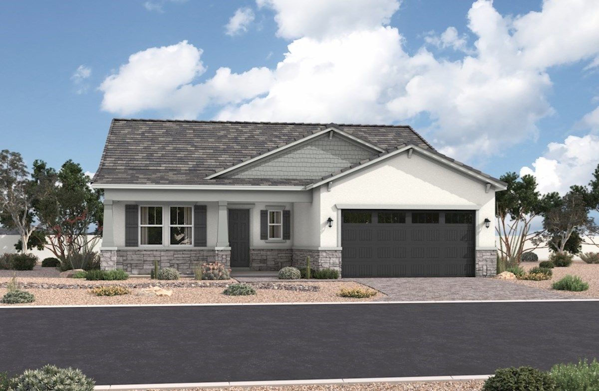 Exterior:Arts & Crafts L Elevation