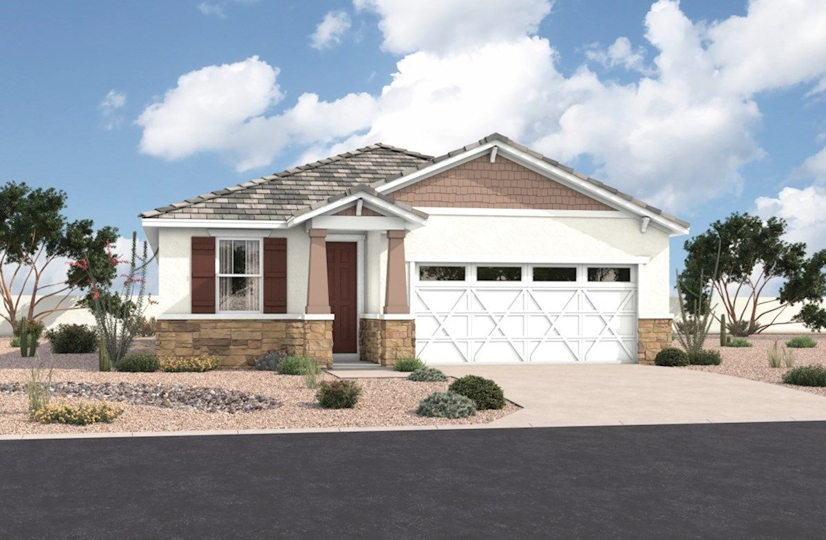 Exterior:Arts & Crafts L Elevation